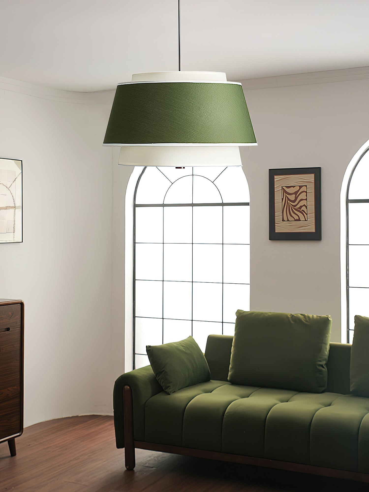 Verdura Drum Pendant Light-Neutral Decor