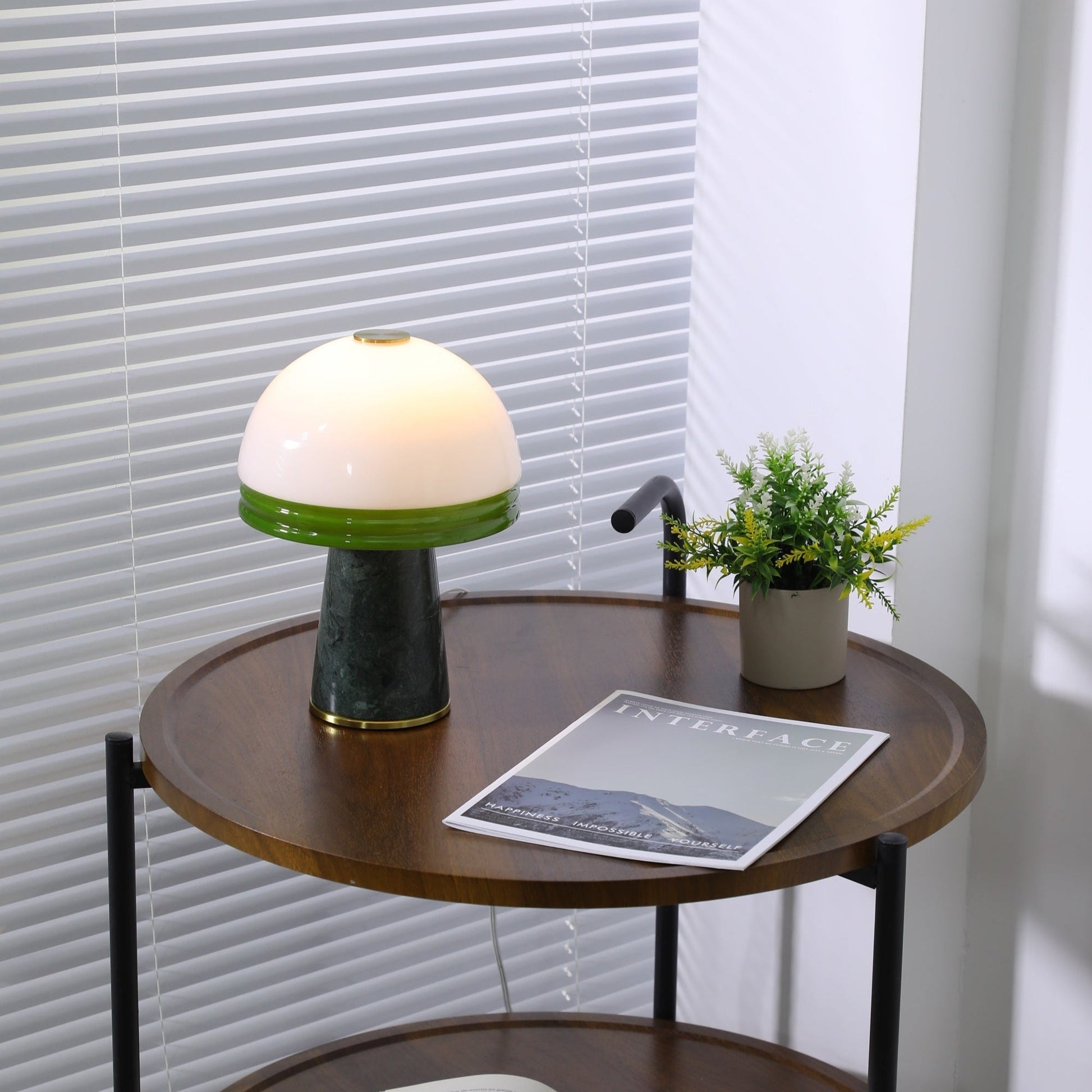 Avis Dome Small Table Lamp-Neutral Decor