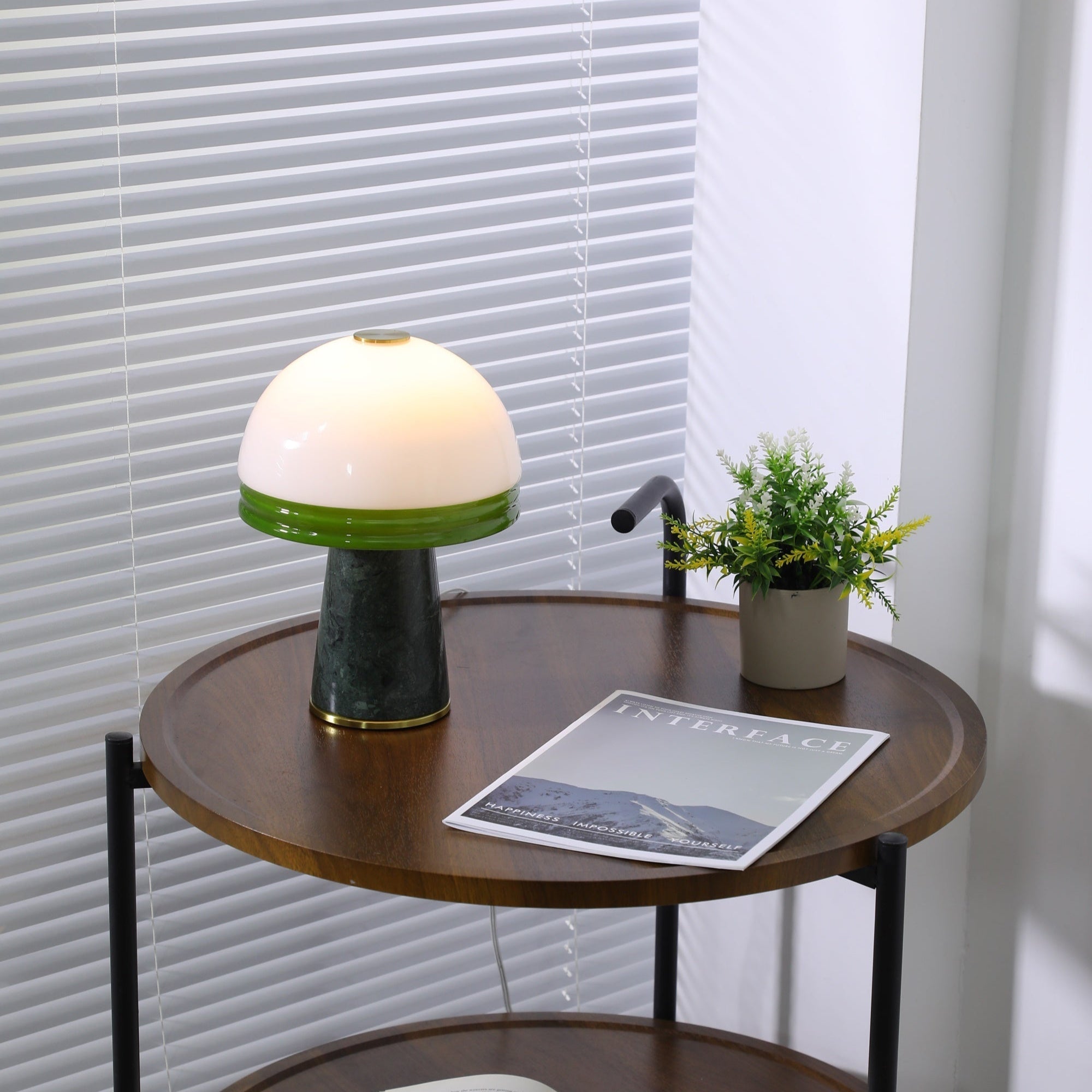Avis Dome Small Table Lamp-Neutral Decor