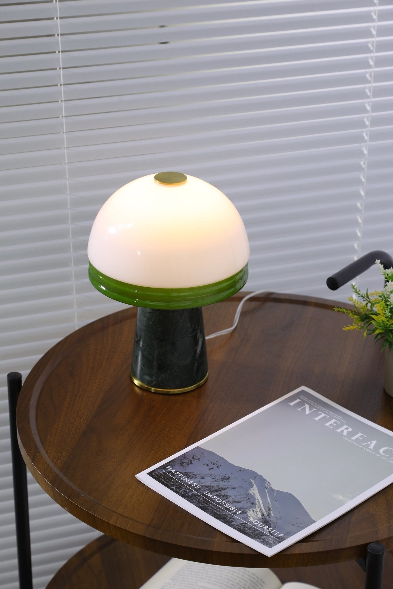 Avis Dome Small Table Lamp-Neutral Decor