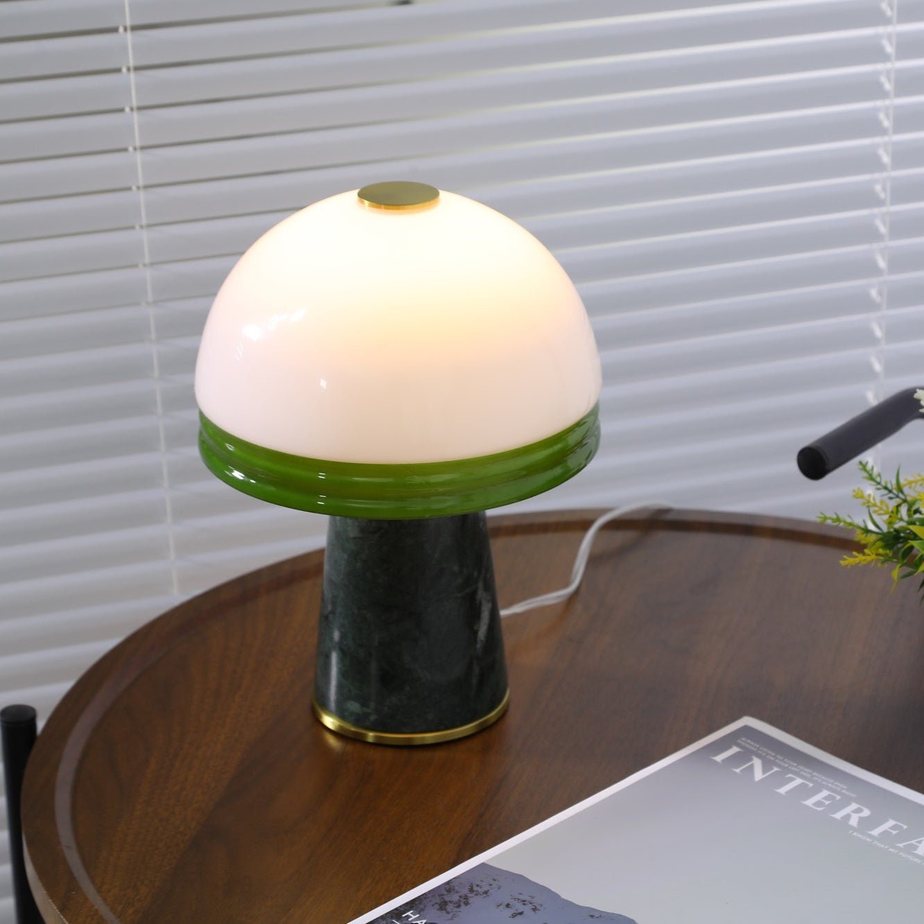 Avis Dome Small Table Lamp-Neutral Decor