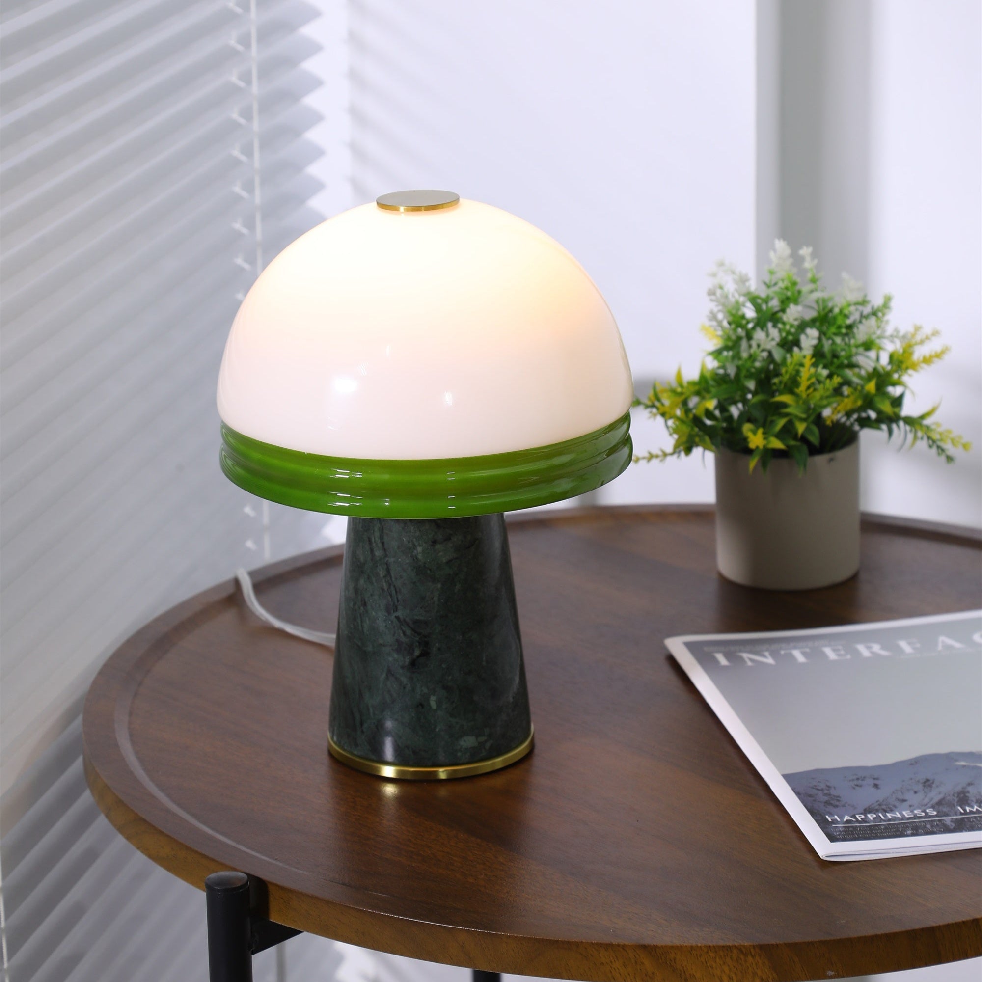 Avis Dome Small Table Lamp-Neutral Decor