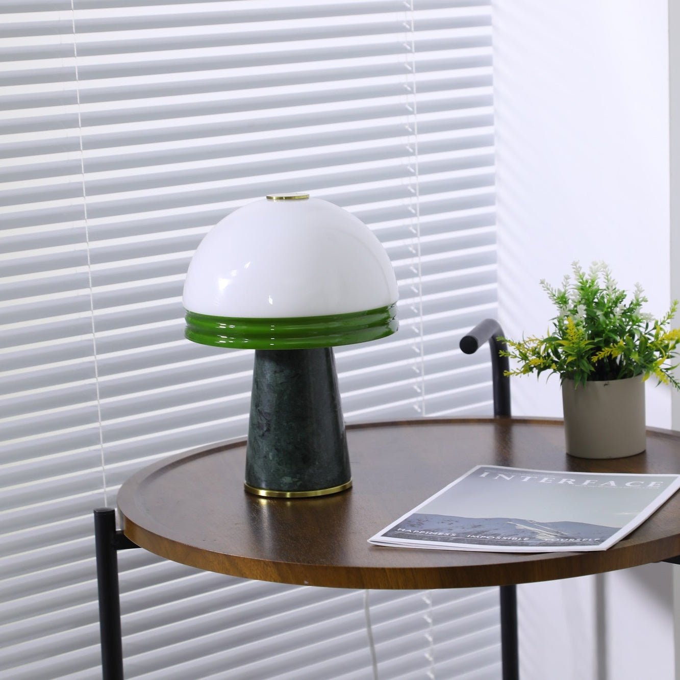 Avis Dome Small Table Lamp-Neutral Decor