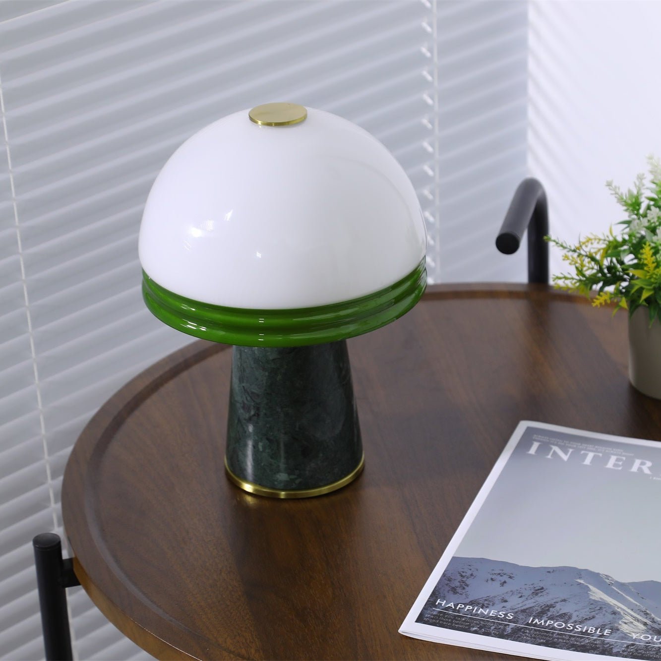 Avis Dome Small Table Lamp-Neutral Decor
