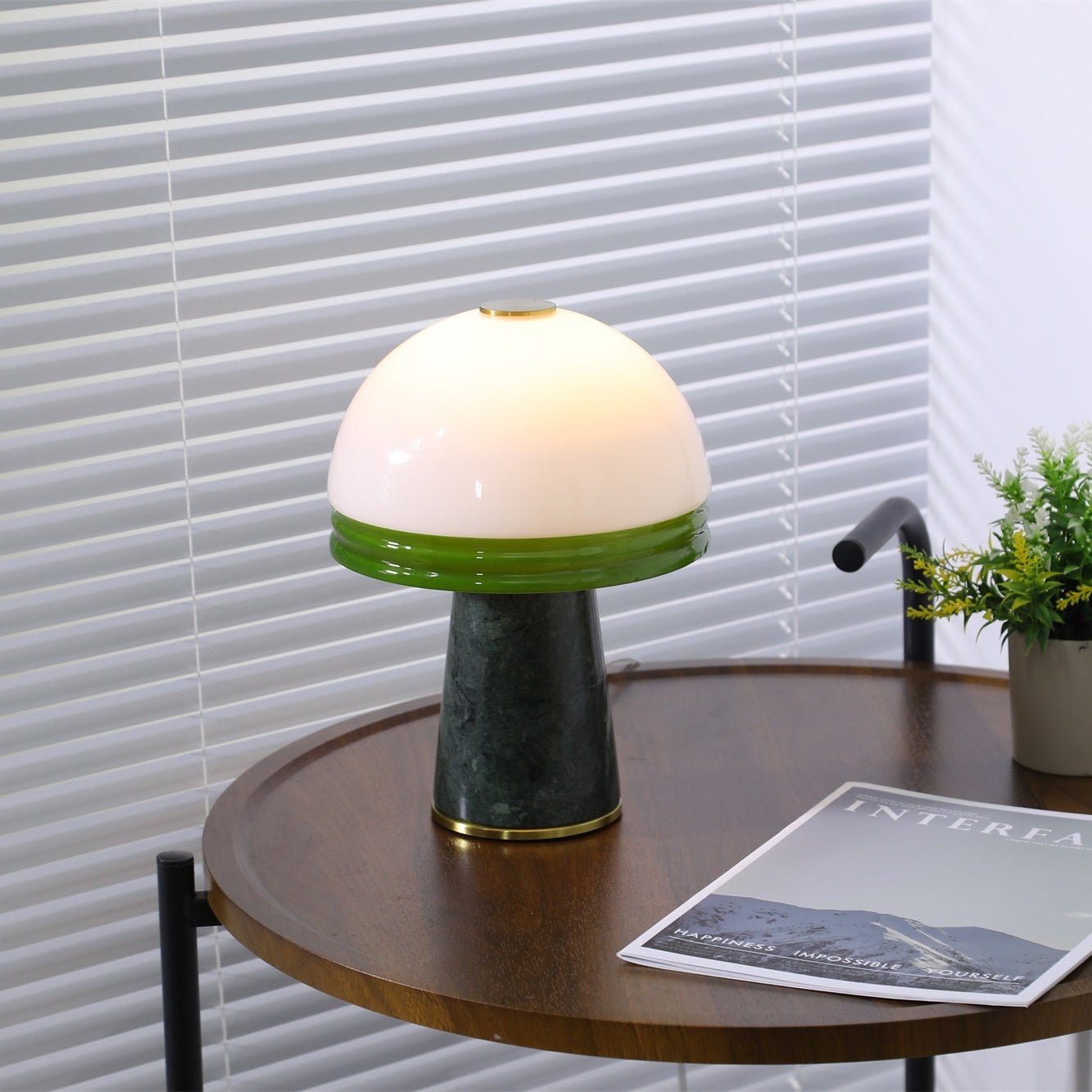Avis Dome Small Table Lamp-Neutral Decor