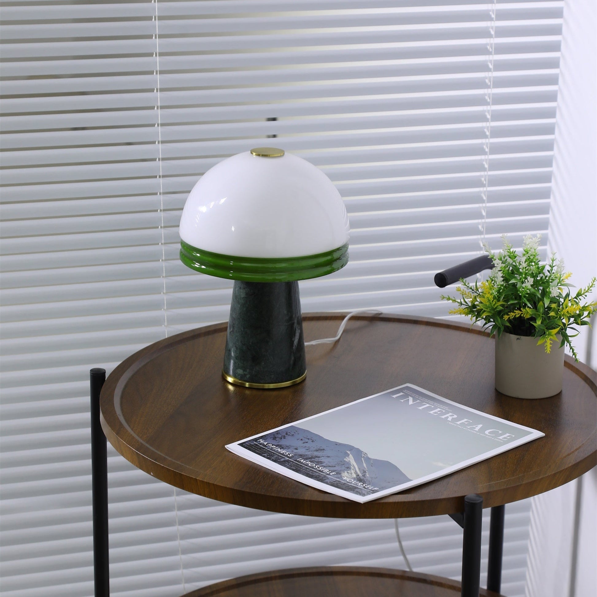 Avis Dome Small Table Lamp-Neutral Decor