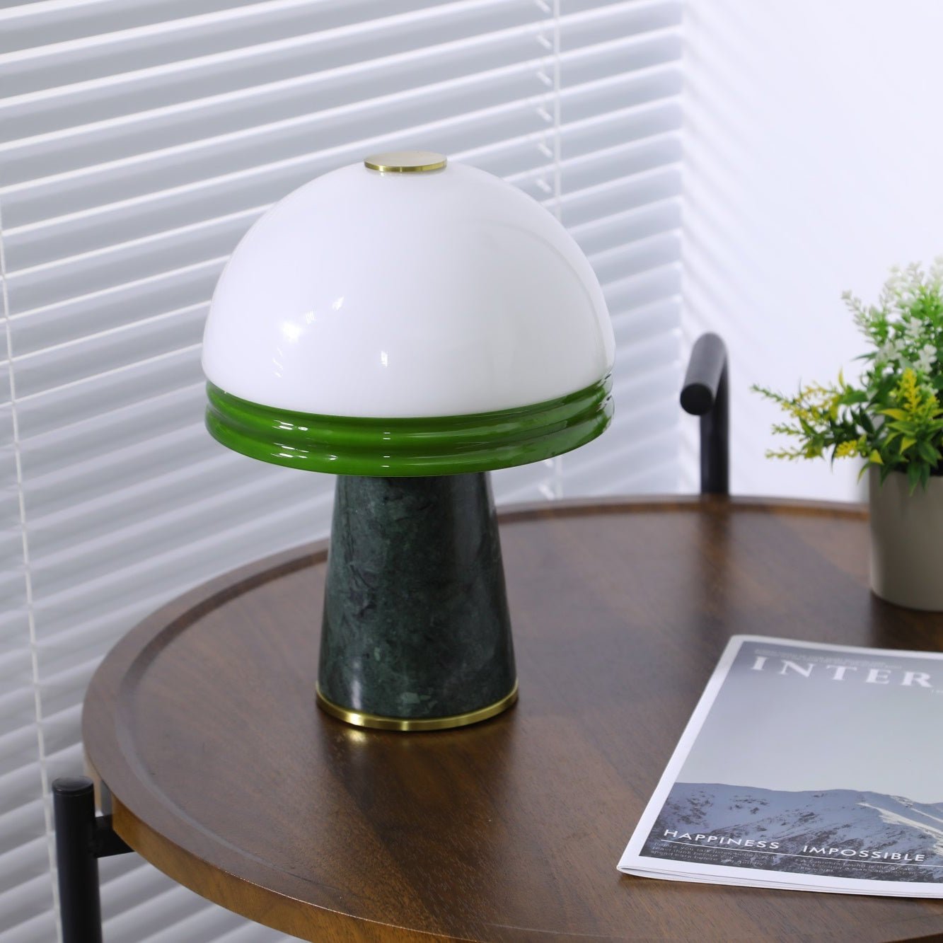 Avis Dome Small Table Lamp-Neutral Decor