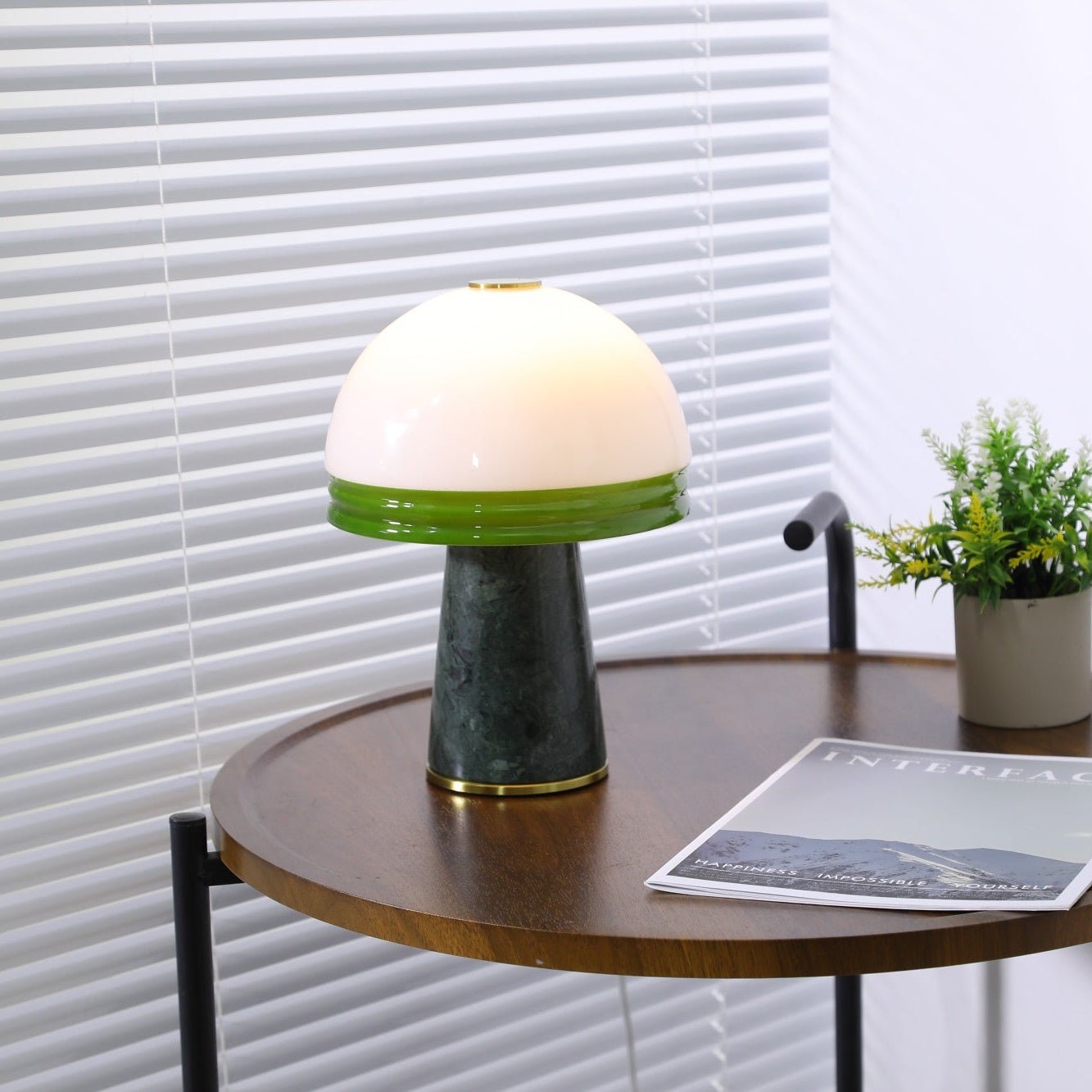 Avis Dome Small Table Lamp-Neutral Decor