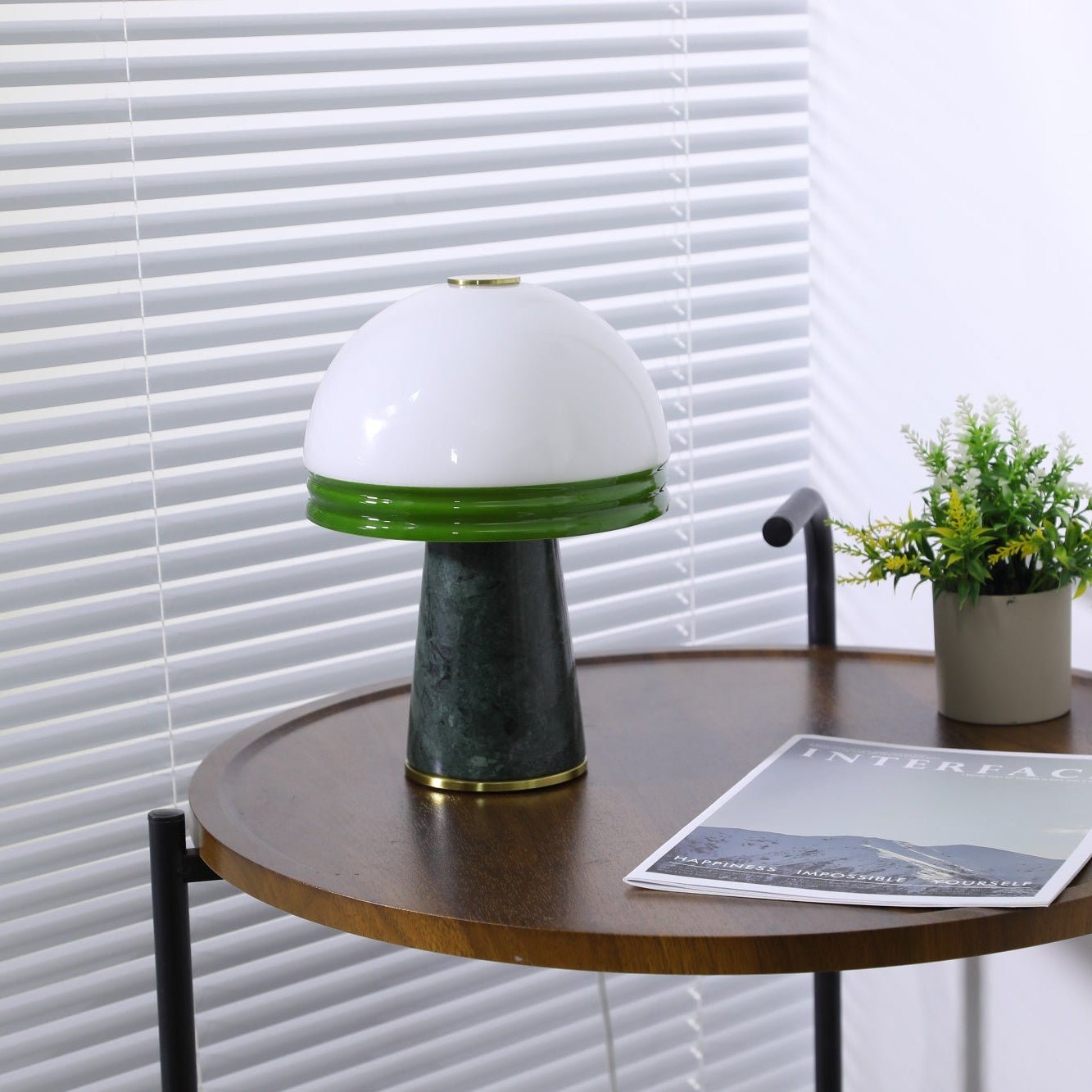 Avis Dome Small Table Lamp-Neutral Decor