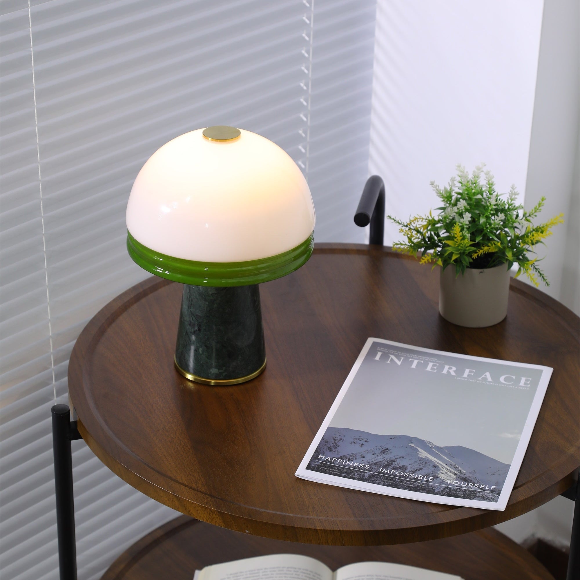 Avis Dome Small Table Lamp-Neutral Decor