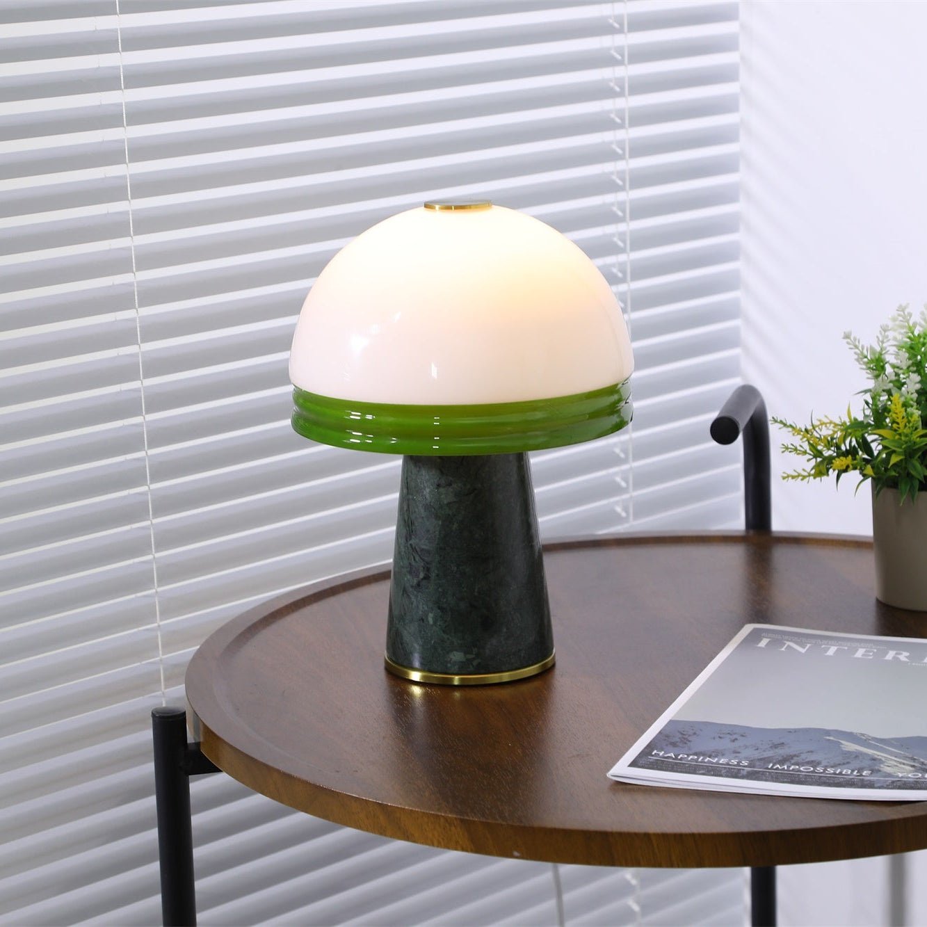 Avis Dome Small Table Lamp-Neutral Decor