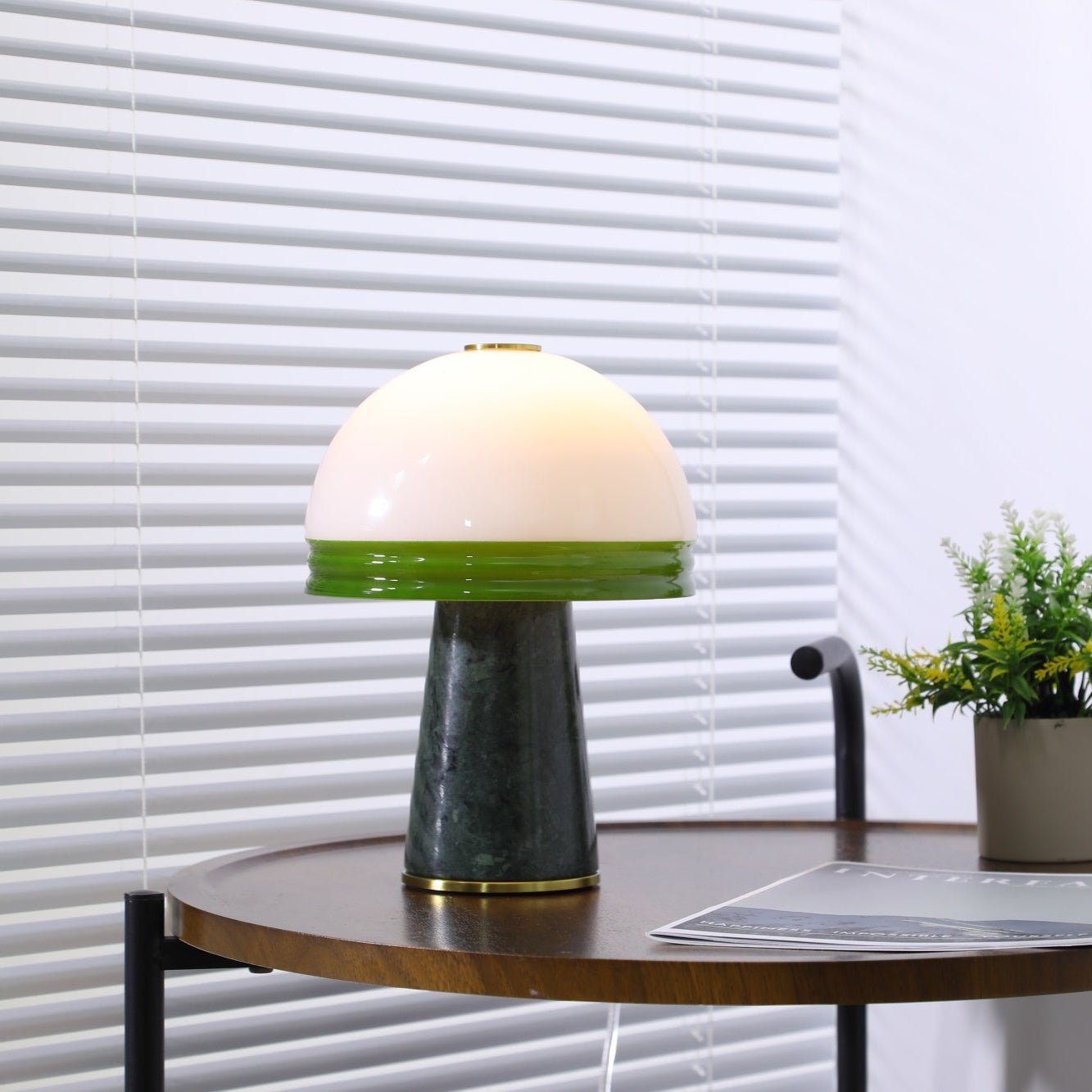Avis Dome Small Table Lamp-Neutral Decor