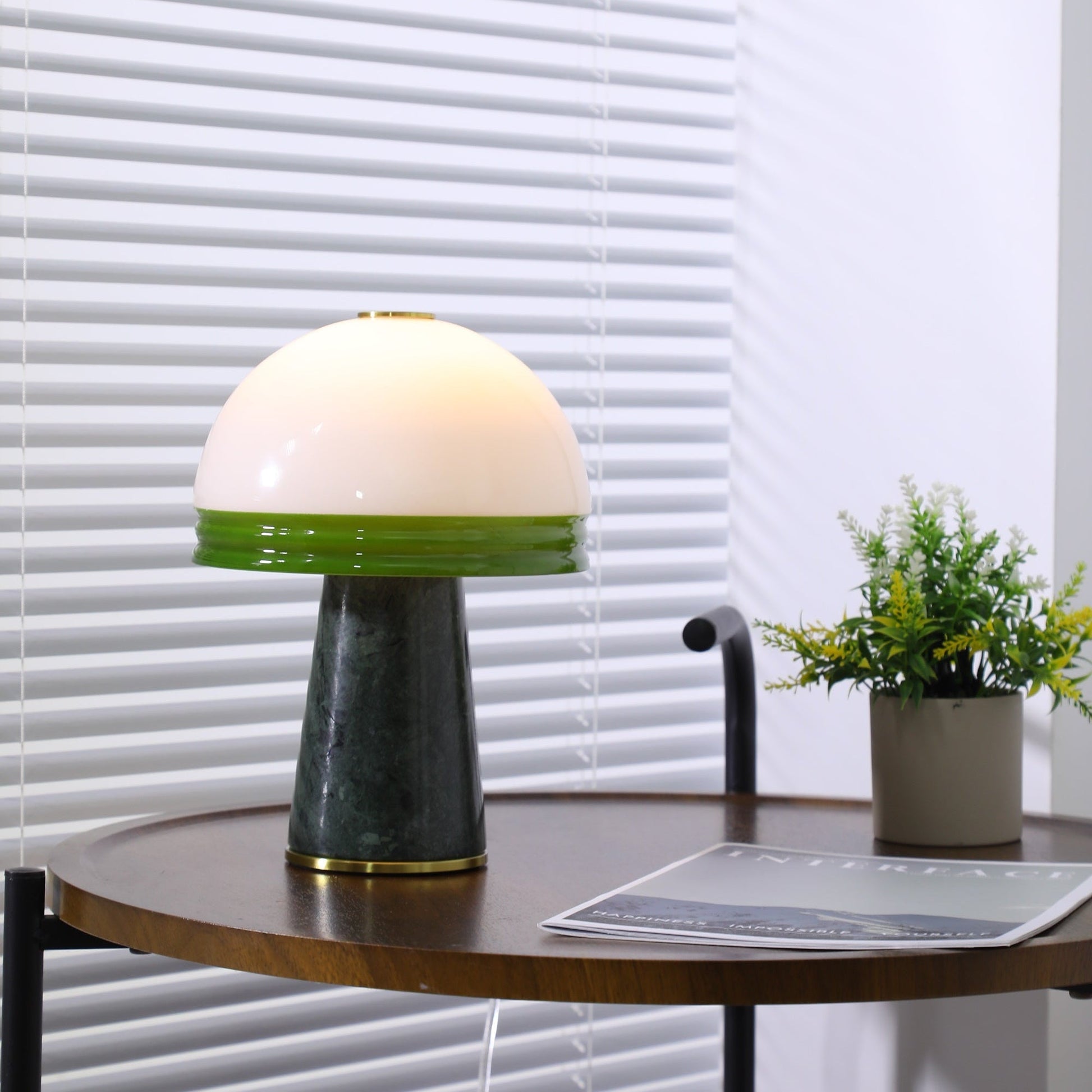 Avis Dome Small Table Lamp-Neutral Decor