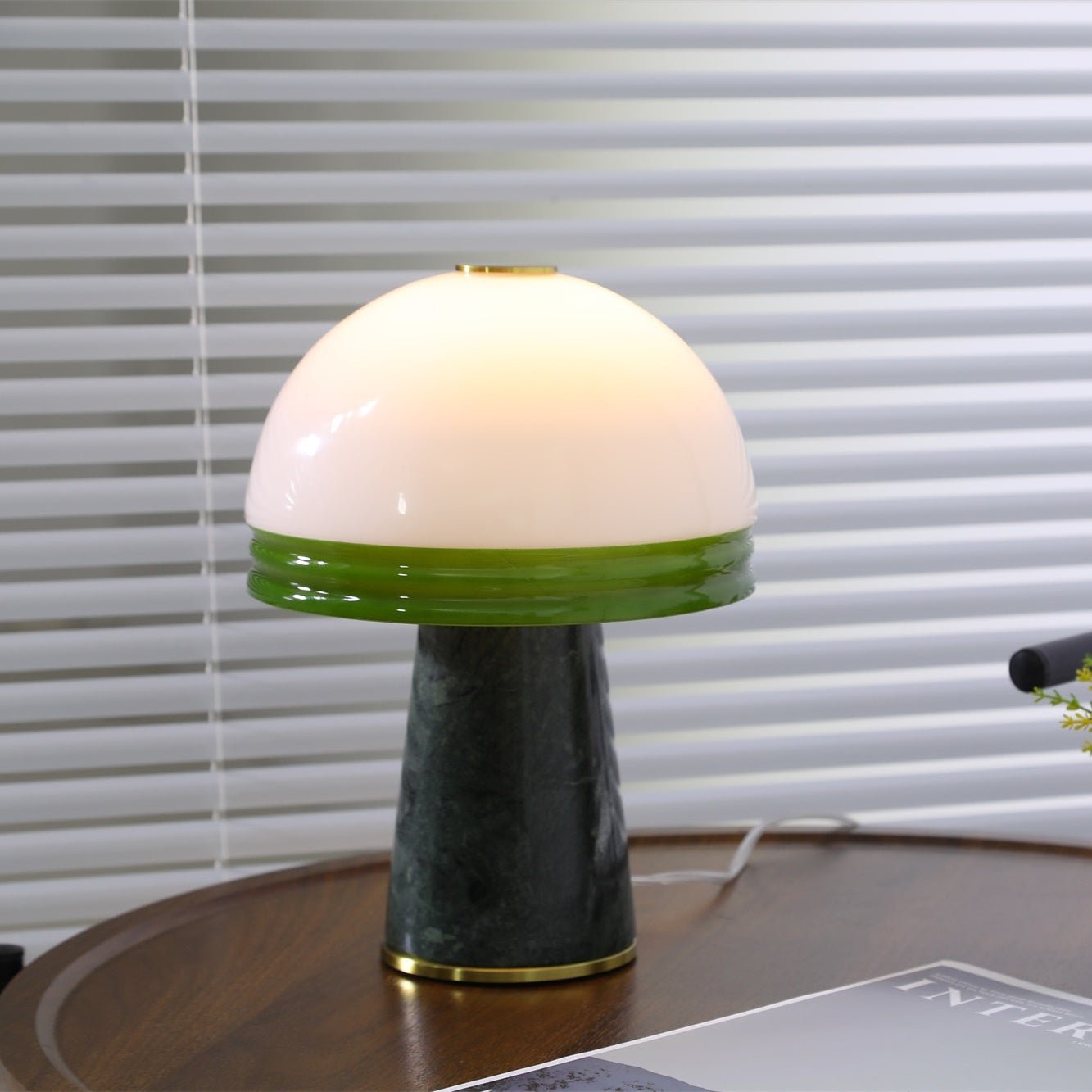 Avis Dome Small Table Lamp-Neutral Decor