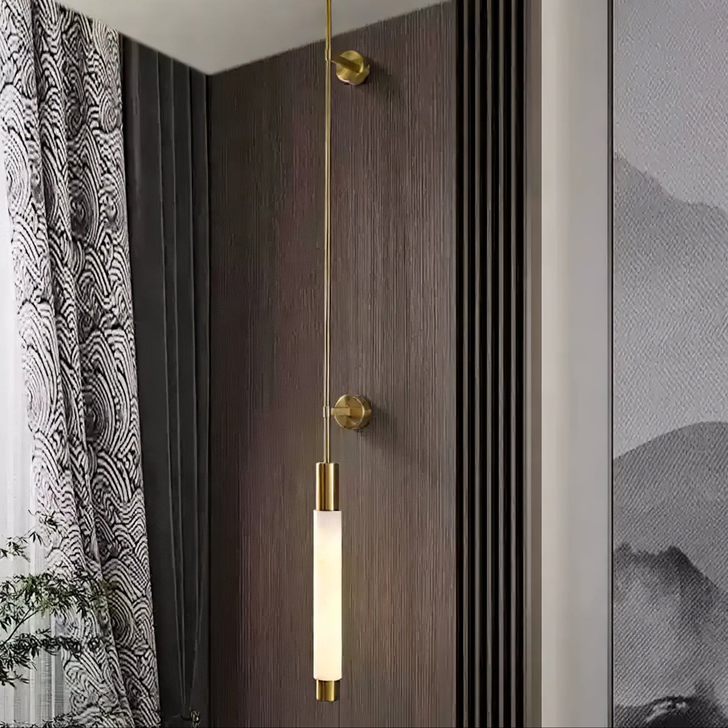 Rico Minimalist Alabaster Wall Light-Neutral Decor
