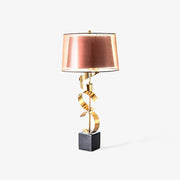 Seraph Luxe Fabric Table Lamp-Neutral Decor