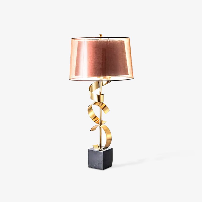 Seraph Luxe Fabric Table Lamp-Neutral Decor