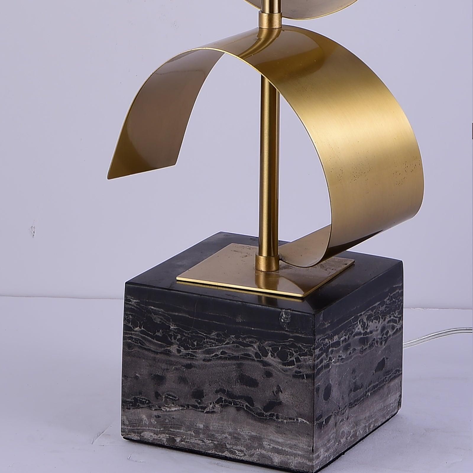 Seraph Luxe Fabric Table Lamp-Neutral Decor