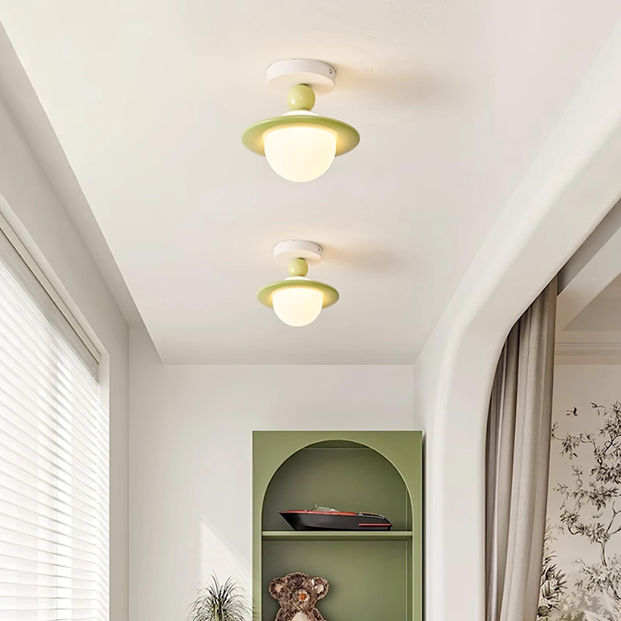 Pivoro Red and White Ceiling Light