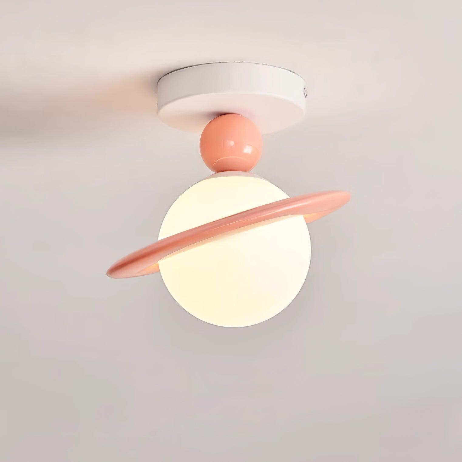 Selvian Ceiling Light Red and White Sputnik Retro-Neutral Decor