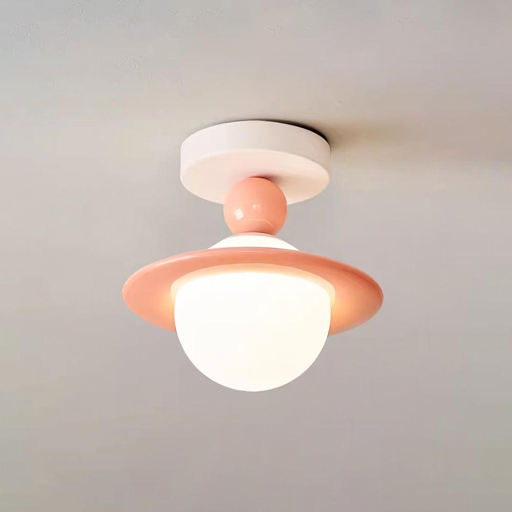 Selvian Ceiling Light Red and White Sputnik Retro-Neutral Decor