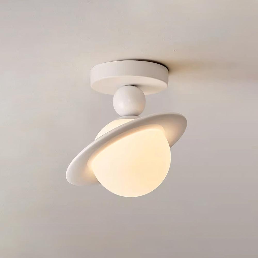 Selvian Ceiling Light Red and White Sputnik Retro-Neutral Decor
