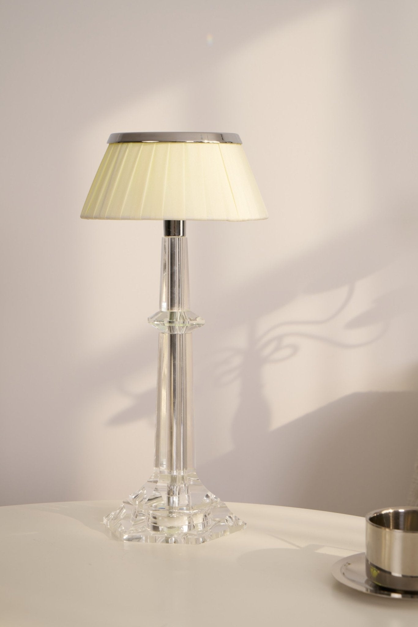 Haloza Fabric Luxurious Table Lamp-Neutral Decor