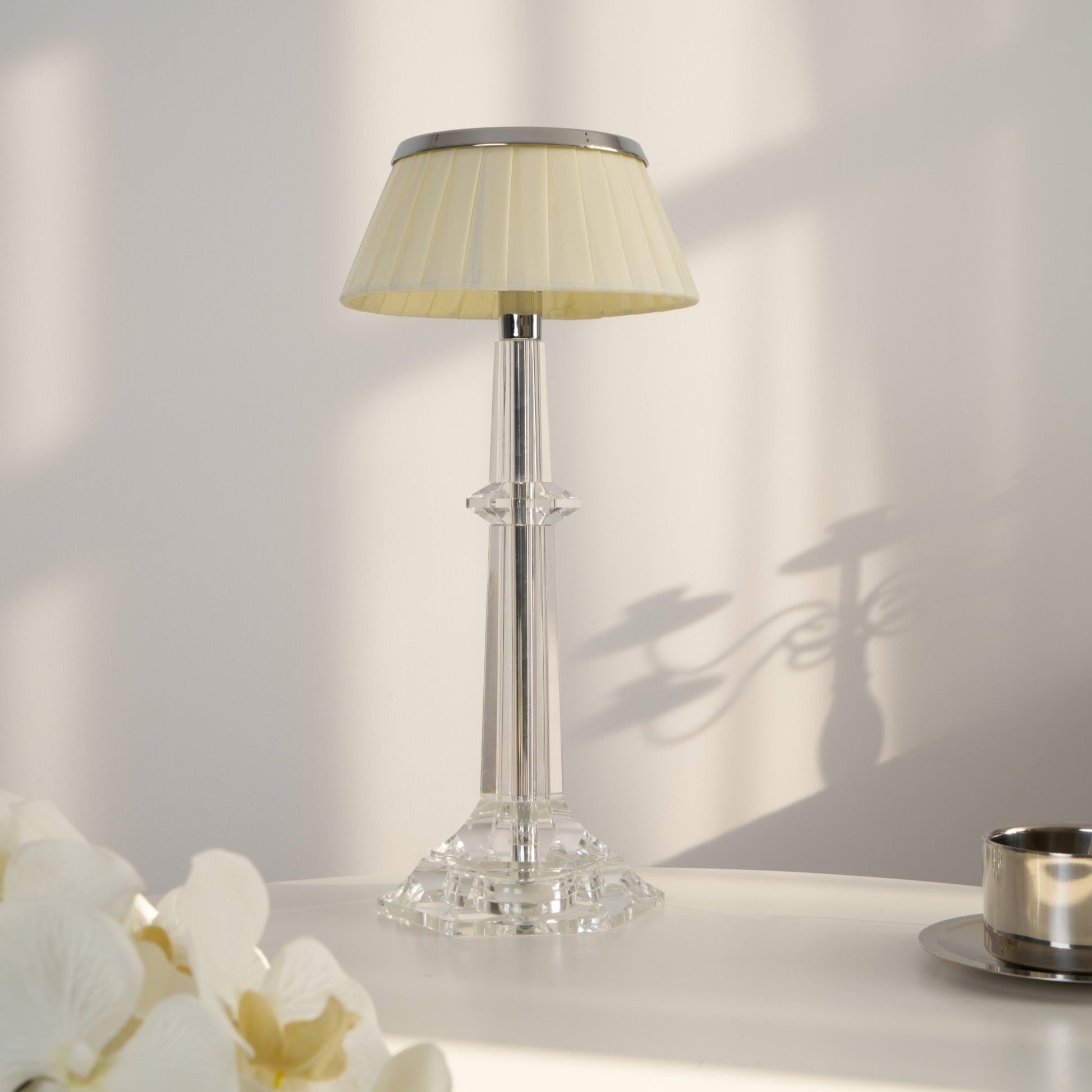 Haloza Fabric Luxurious Table Lamp-Neutral Decor