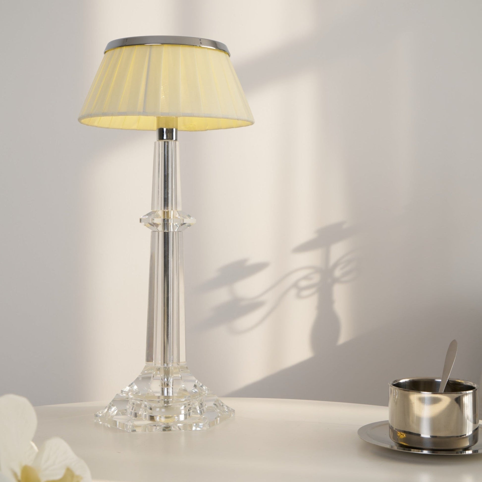 Haloza Fabric Luxurious Table Lamp-Neutral Decor