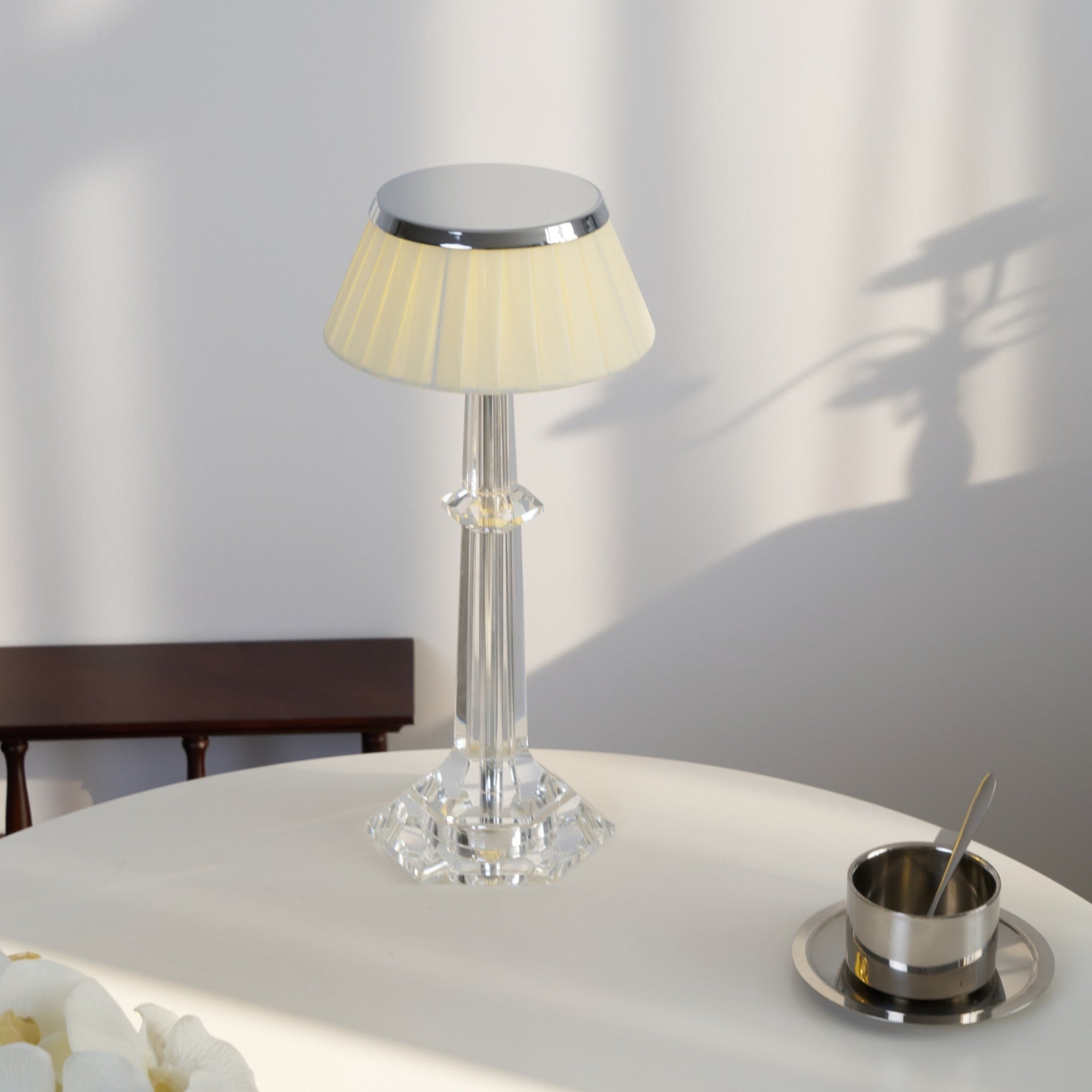 Haloza Fabric Luxurious Table Lamp-Neutral Decor