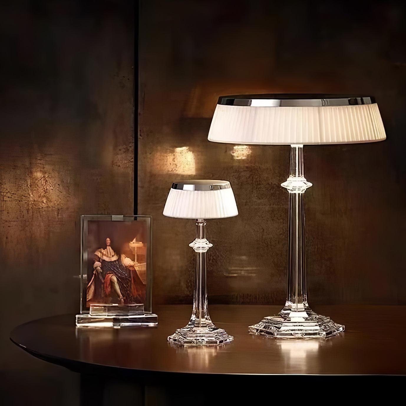 Haloza Fabric Luxurious Table Lamp-Neutral Decor
