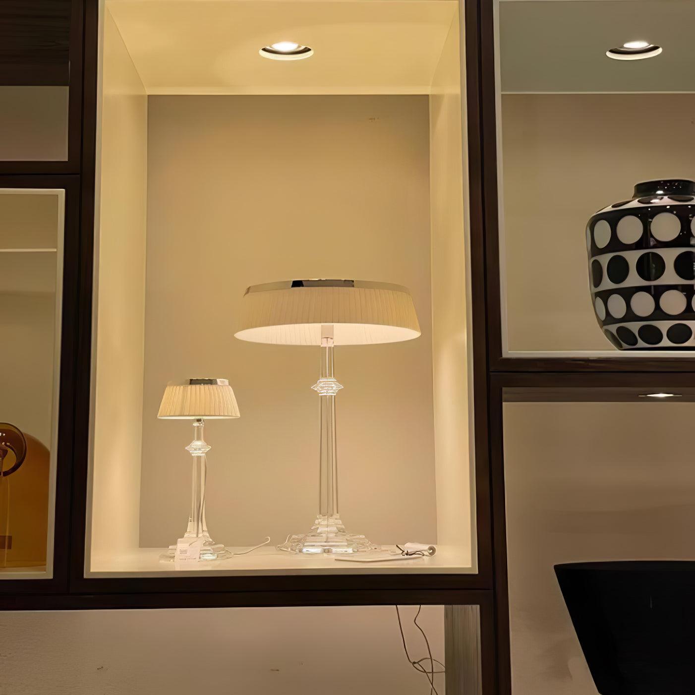 Haloza Fabric Luxurious Table Lamp-Neutral Decor