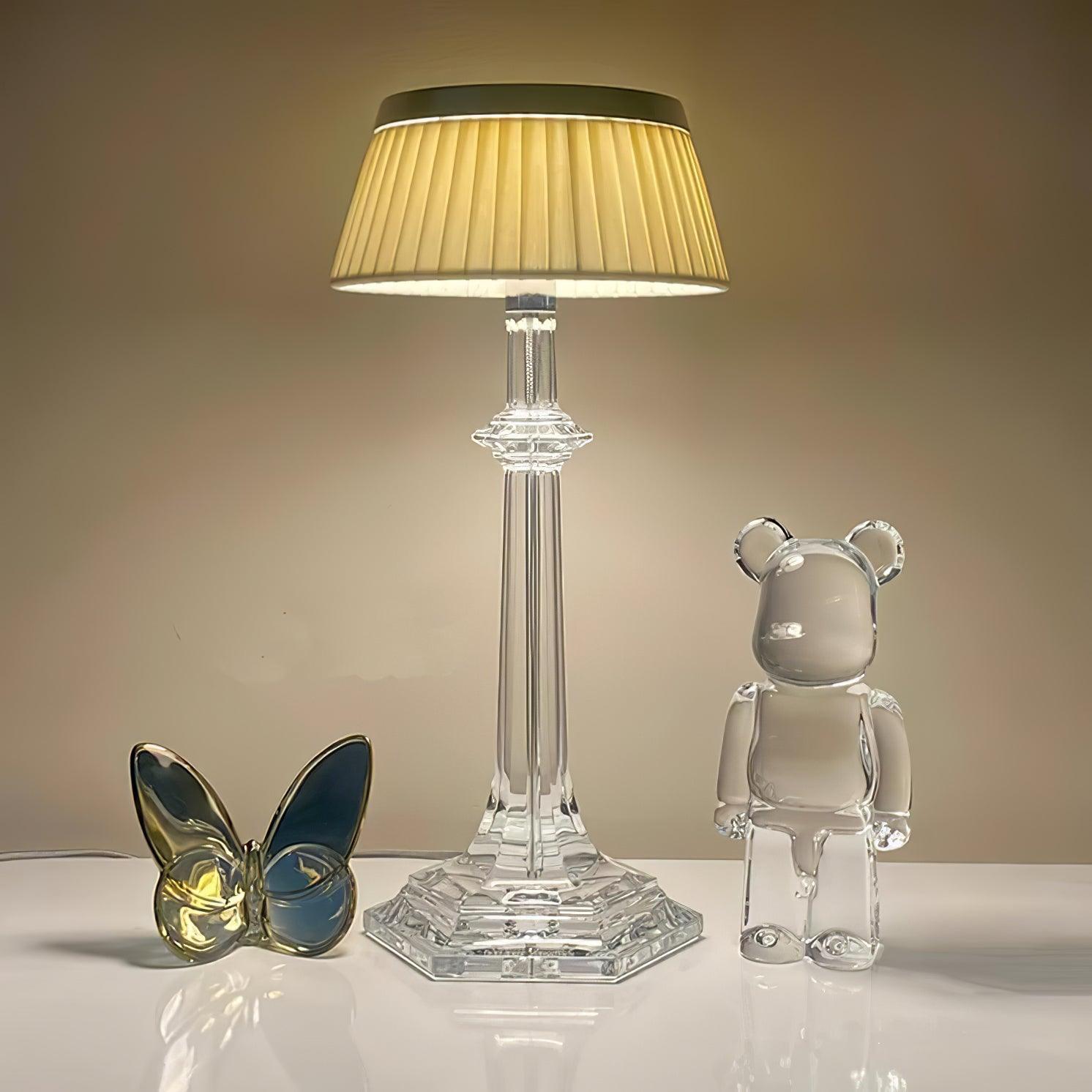 Haloza Fabric Luxurious Table Lamp-Neutral Decor