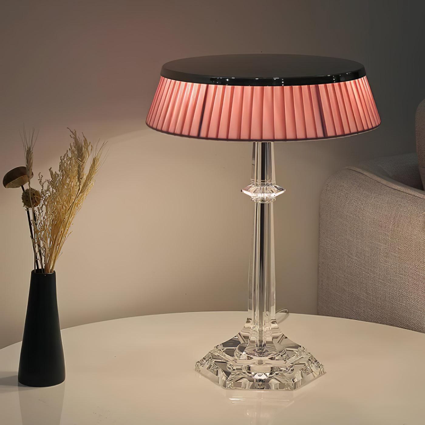 Haloza Fabric Luxurious Table Lamp-Neutral Decor
