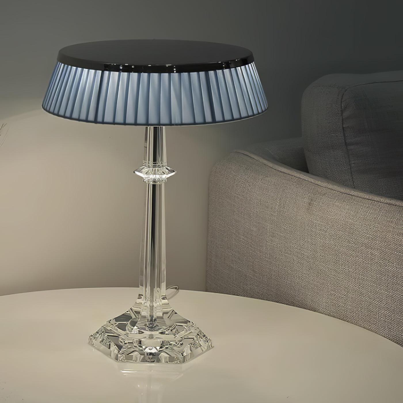 Haloza Fabric Luxurious Table Lamp-Neutral Decor