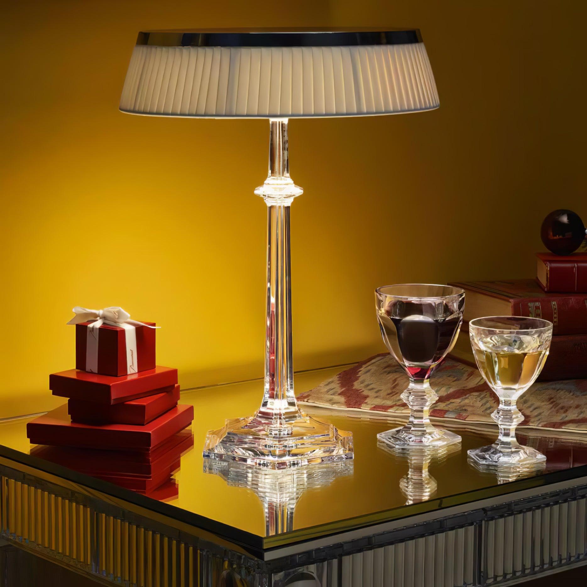 Haloza Fabric Luxurious Table Lamp-Neutral Decor