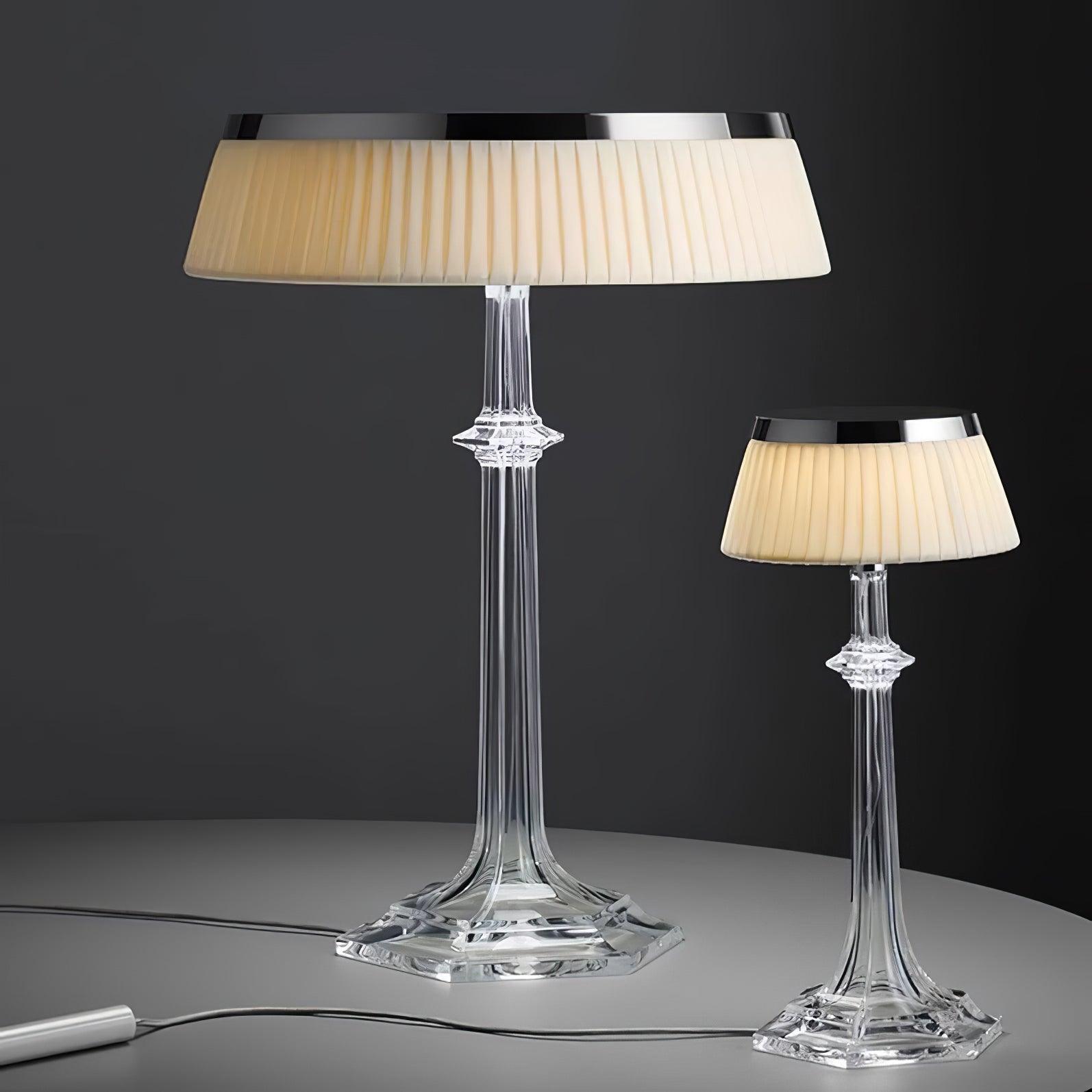 Haloza Fabric Luxurious Table Lamp-Neutral Decor