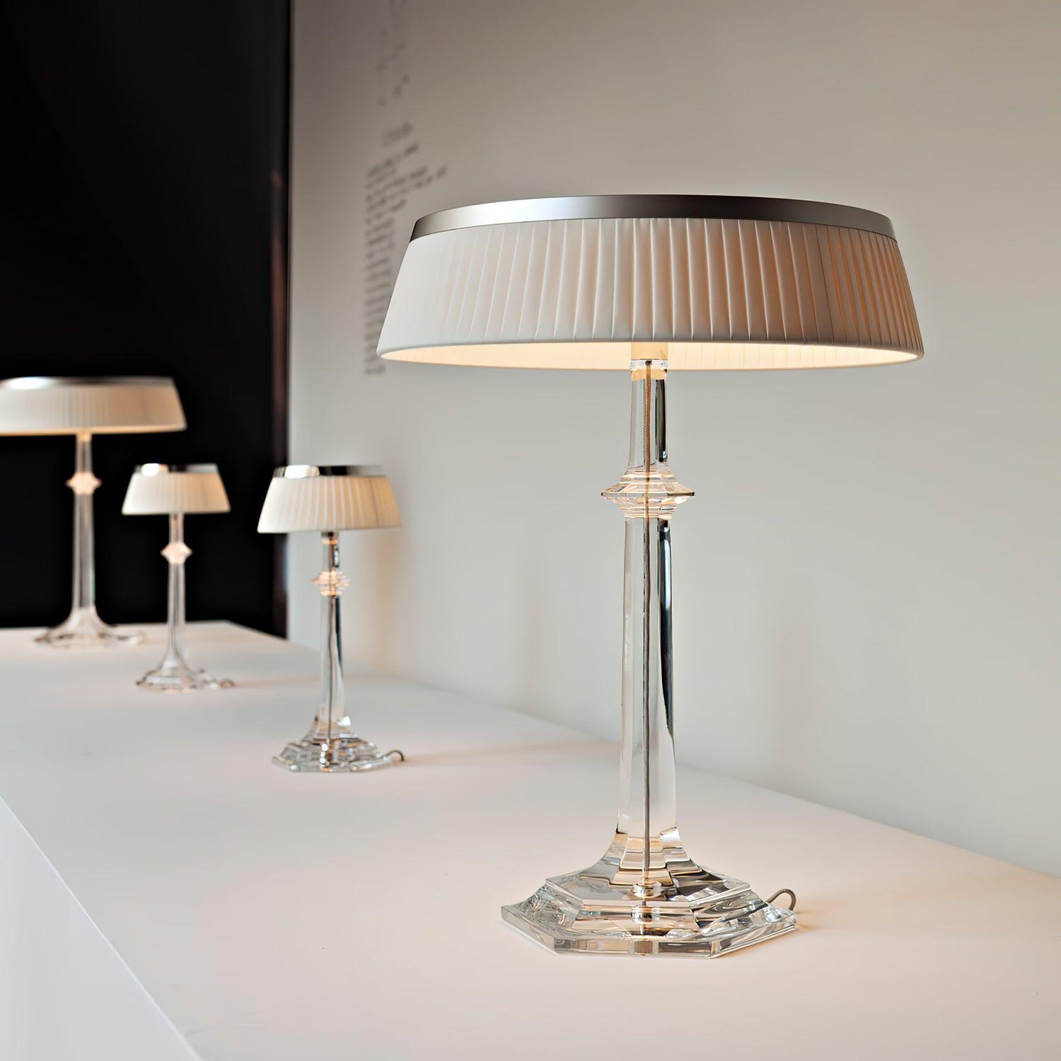 Haloza Fabric Luxurious Table Lamp-Neutral Decor