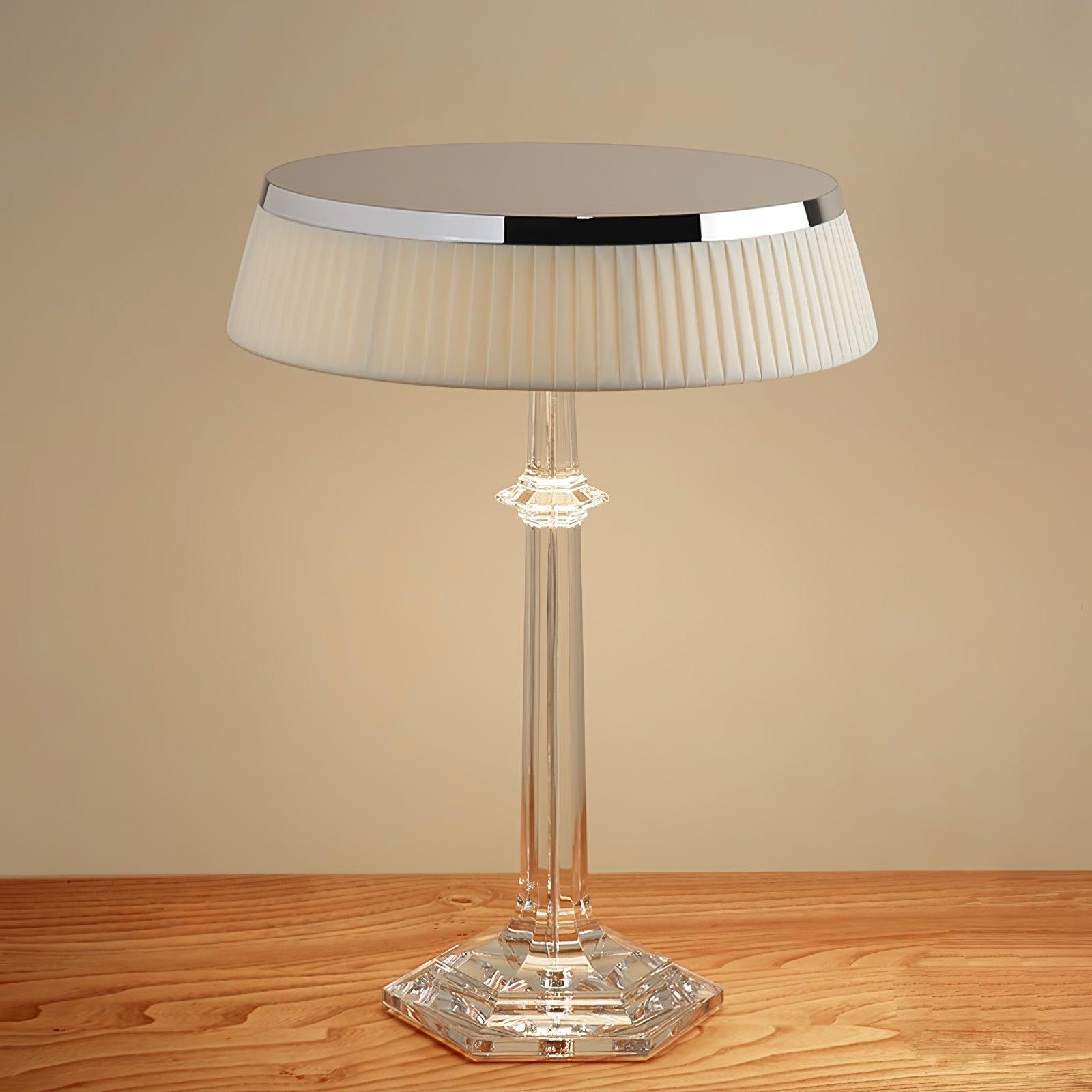 Haloza Fabric Luxurious Table Lamp-Neutral Decor