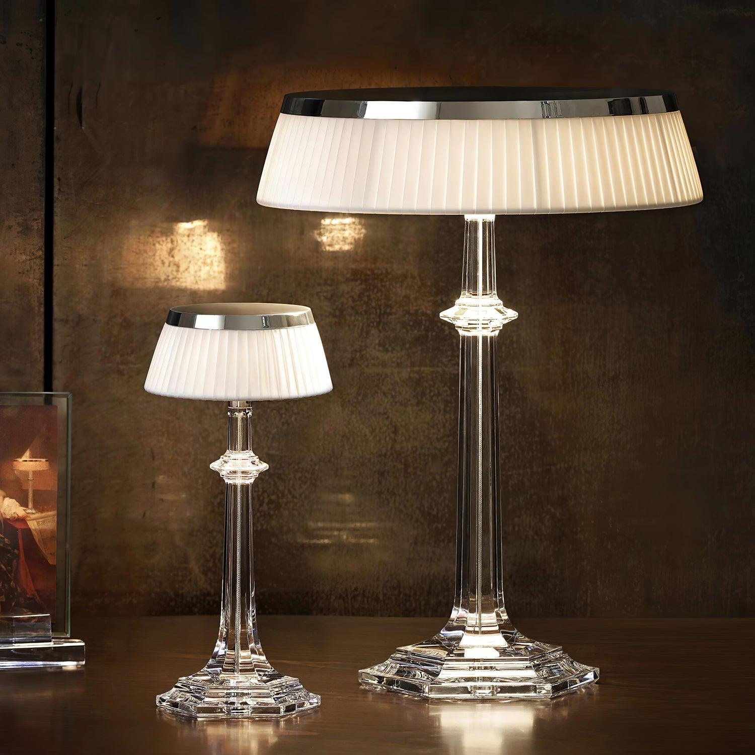 Haloza Fabric Luxurious Table Lamp-Neutral Decor