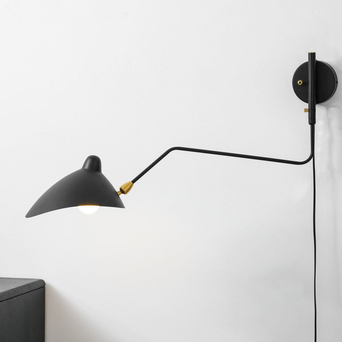 Versatile Arm Wall Sconce-Neutral Decor