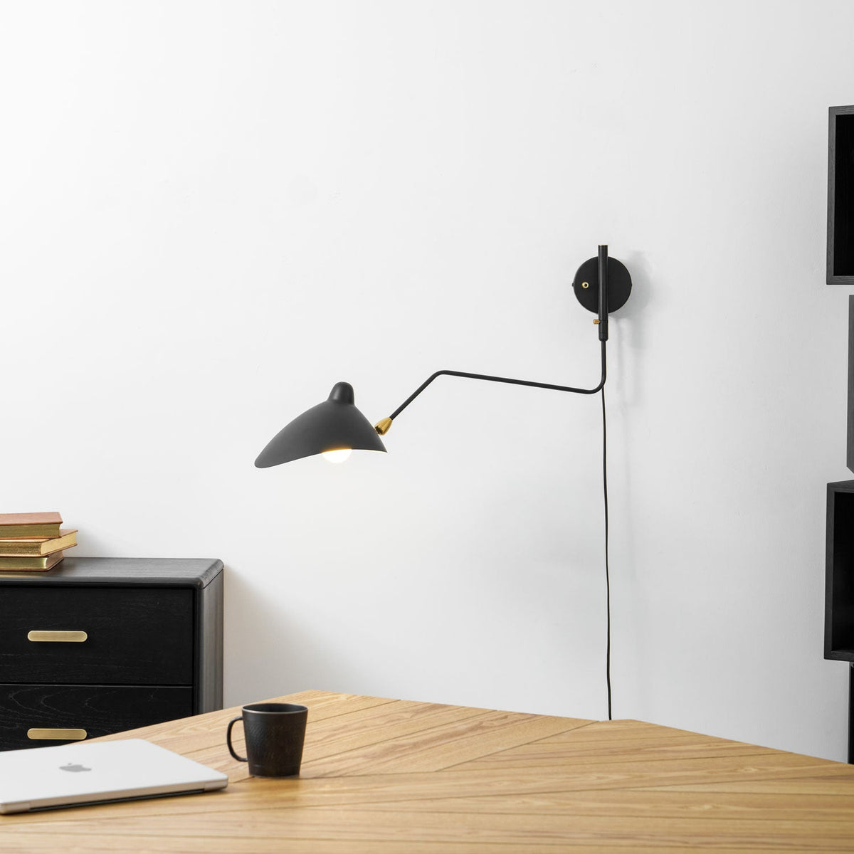 Versatile Arm Wall Sconce-Neutral Decor