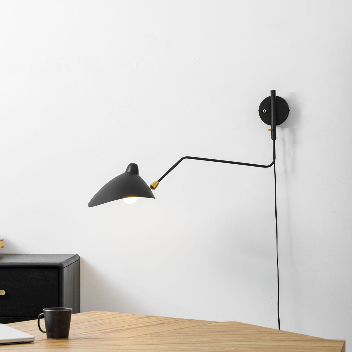 Versatile Arm Wall Sconce-Neutral Decor