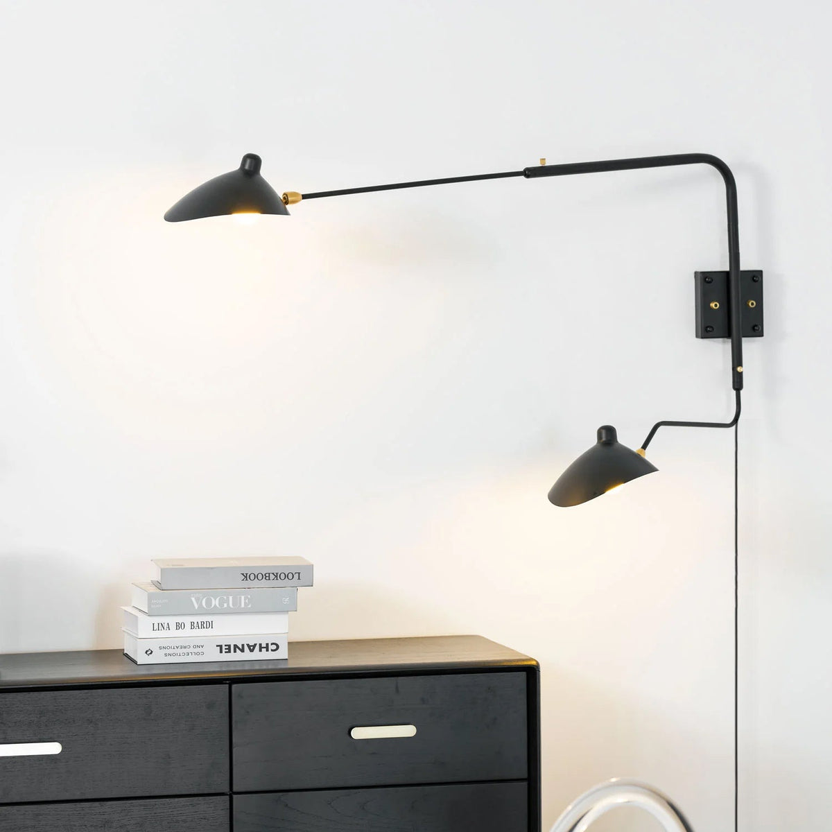 Versatile Arm Wall Sconce-Neutral Decor