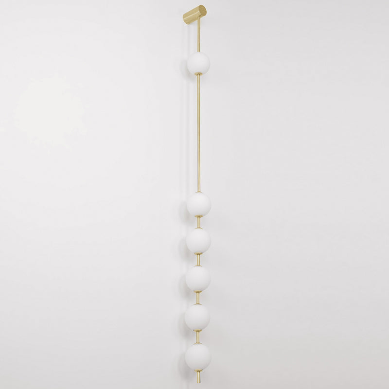 Lustra Wall Lamp Vertical Balls Brass-Neutral Decor