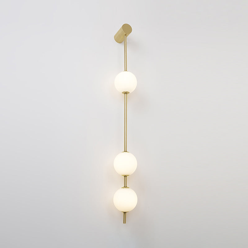 Lustra Wall Lamp Vertical Balls Brass-Neutral Decor