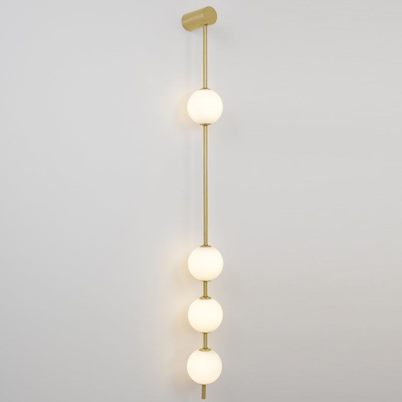 Lustra Wall Lamp Vertical Balls Brass-Neutral Decor