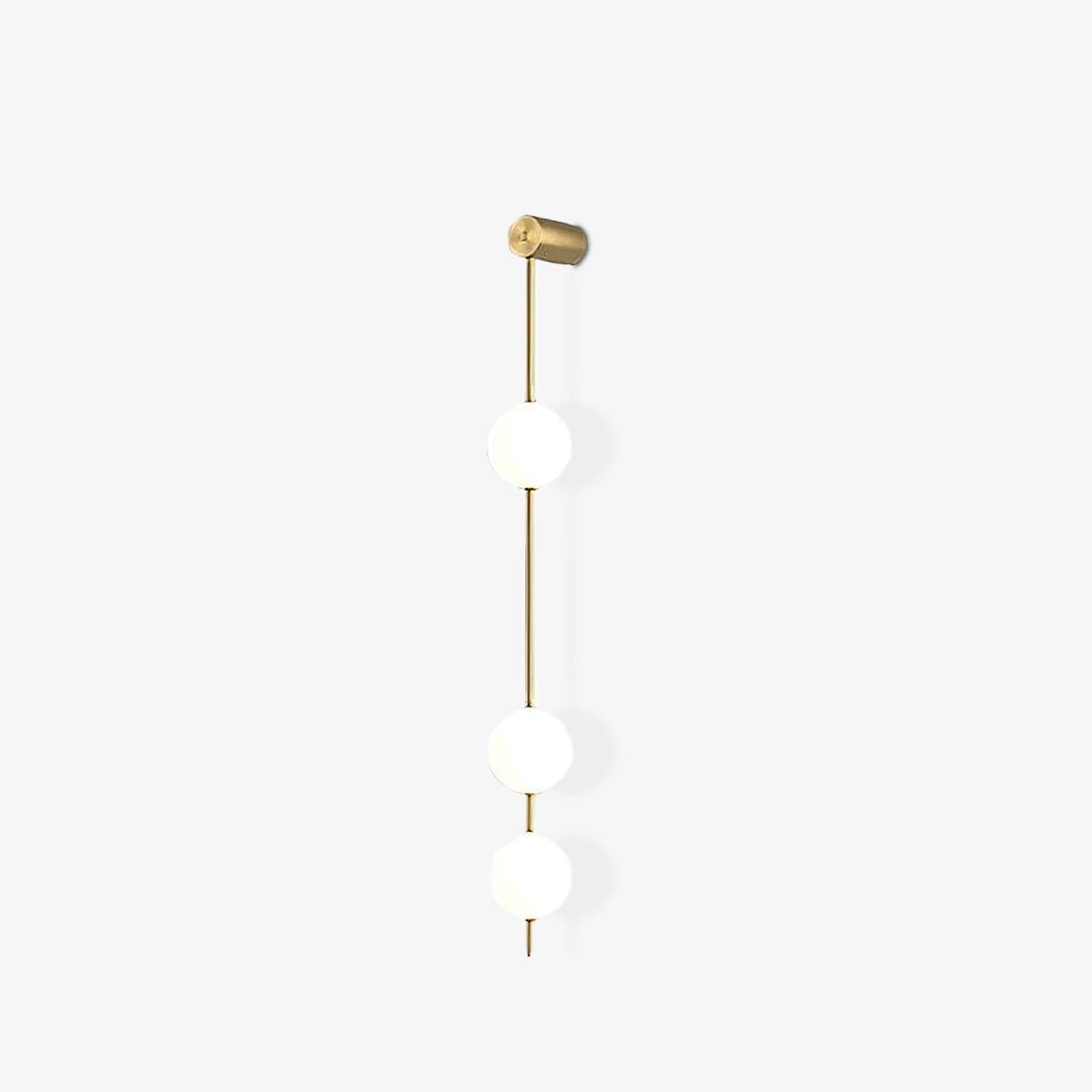 Lustra Wall Lamp Vertical Balls Brass-Neutral Decor