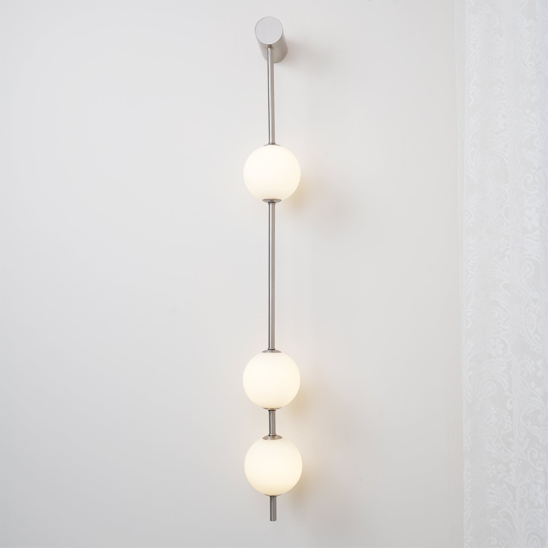 Lustra Wall Lamp Vertical Balls Brass-Neutral Decor