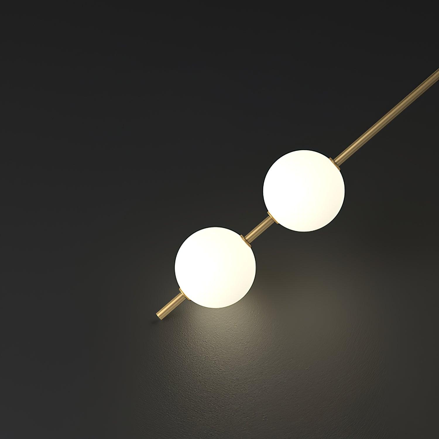 Lustra Wall Lamp Vertical Balls Brass-Neutral Decor